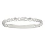 Sterling Silver Curb ID Bracelet