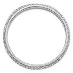 1928 Jewelry Silver-tone Clear Crystal Slip-on Bangle Bracelet
