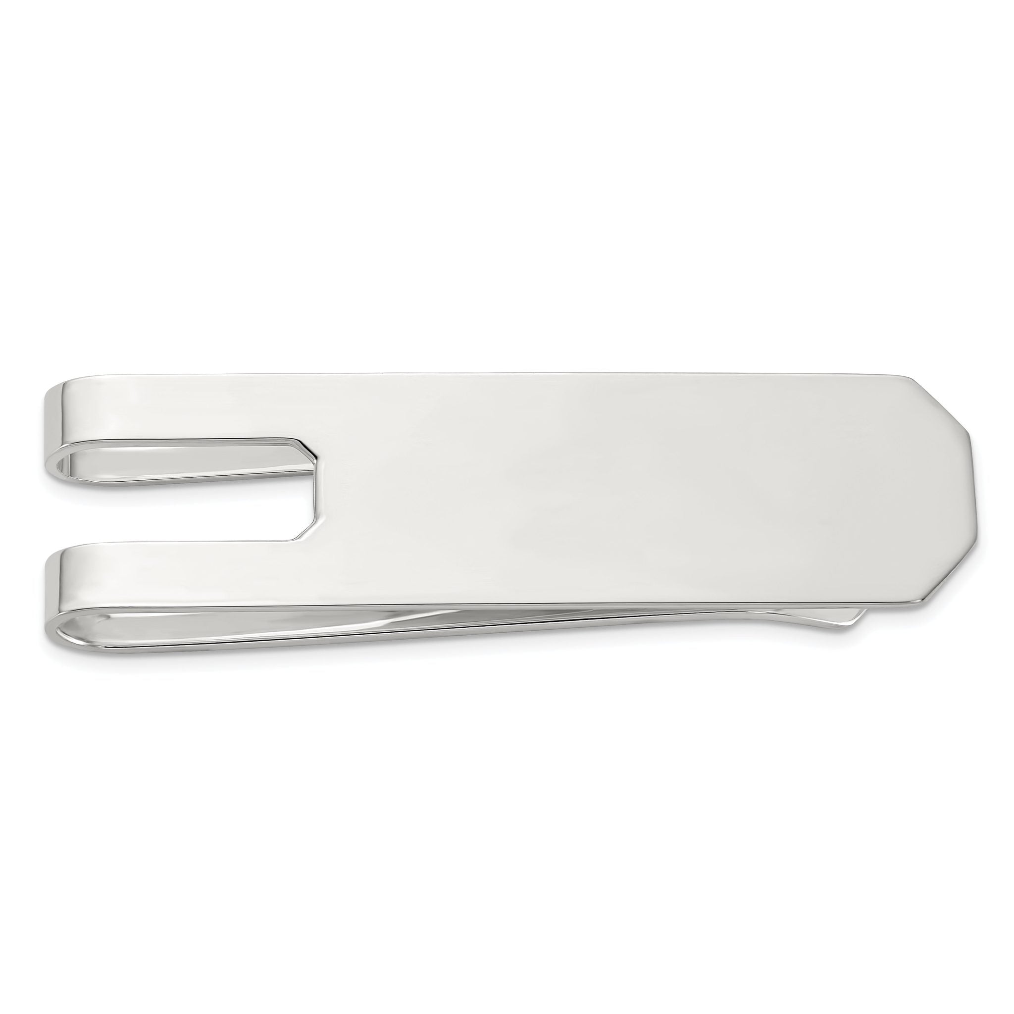 Sterling Silver Rhodium-plated Polished Money Clip Main image