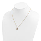 10K Tri-Color Black Hills Gold Butterfly Necklace with Polished Ropa Chain