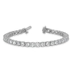 14k White Gold  14 carat Lab Grown Diamond VS/SI+ G+ Complete Tennis Bracelet