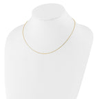 Diamond-Cut Square Cable Adjustable Chain in 14K Yellow Gold