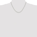 Polished Paperclip Chain Necklace in Sterling Silver