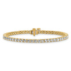 14k 5 carat Lab Grown Diamond VS/SI+ G+ Complete Tennis Bracelet