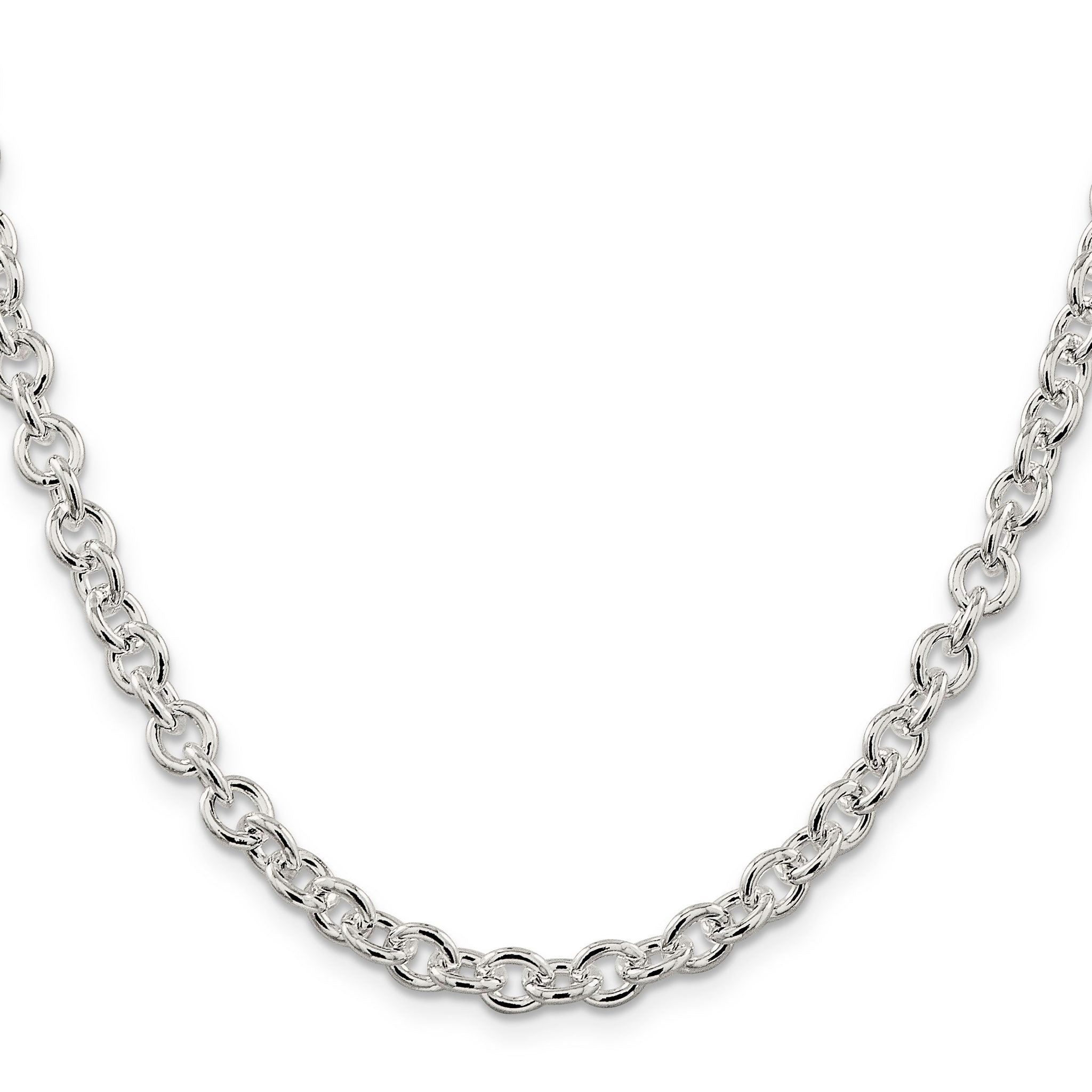 Sterling Silver Cable Chain Necklace 6.1mm Secondary image