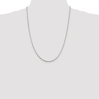 Polished Snake Chain Necklace in Sterling Silver, 1.5mm