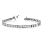 14k White Gold Complete 2 carat Diamond Illusion Setting 7 inch Tennis Bracelet
