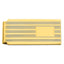 Gold-plated Kelly Waters Lined Engraveable Hinged Money Clip