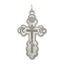 Sterling Silver 925 Eastern Orthodox Cross Charm Polished Antique Finish