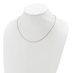 Adjustable Box Chain in Rose Gold-Plated Sterling Silver