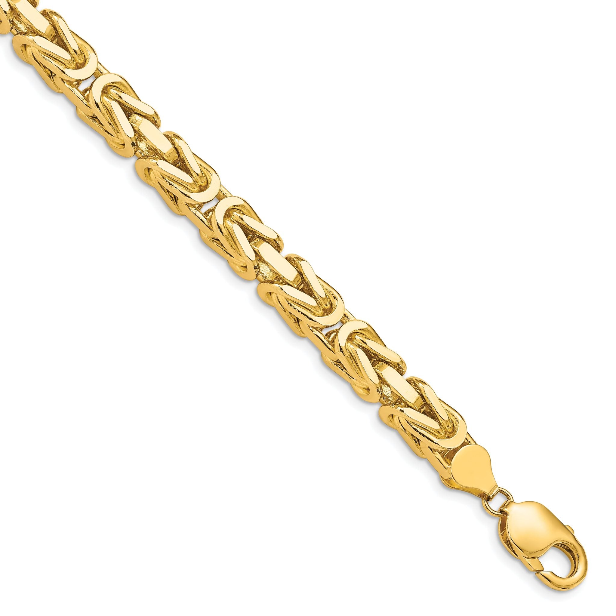 14K 8 inch 6.5mm Byzantine with Lobster Clasp Bracelet Main image