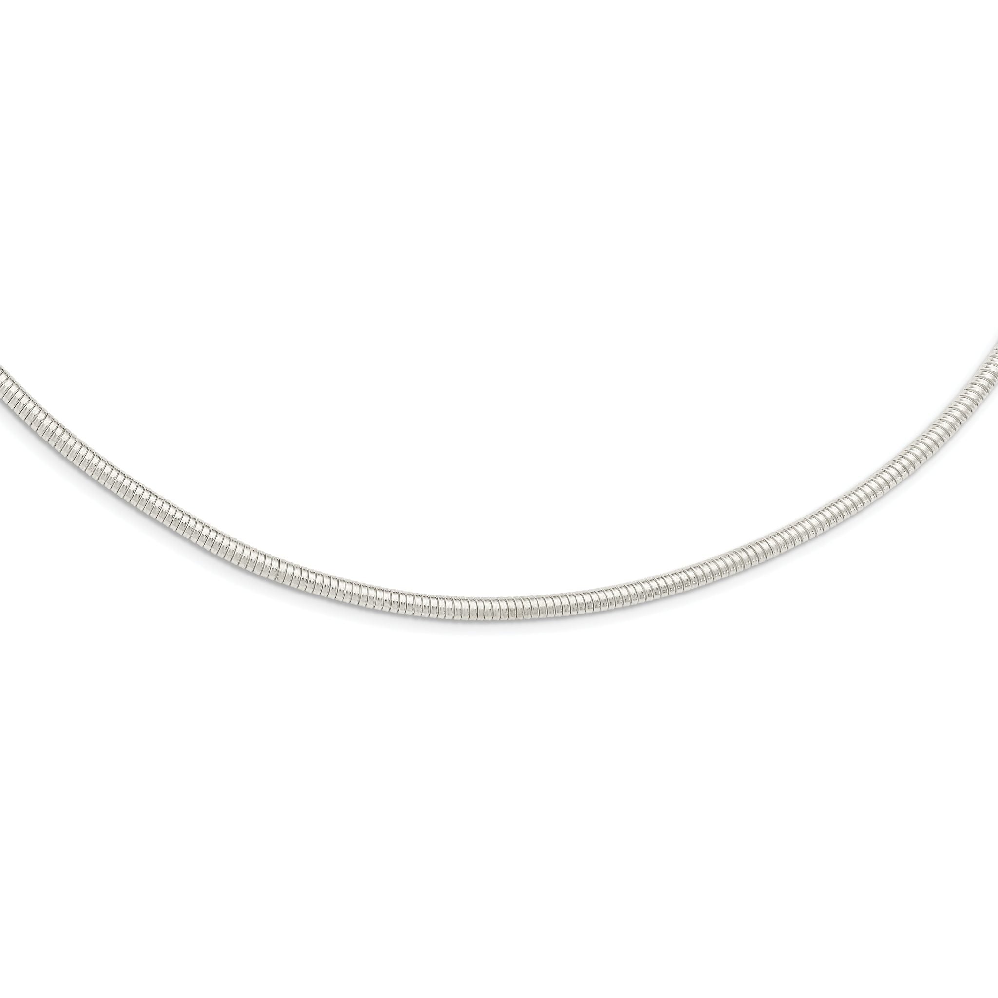 Sterling Silver 4mm Round Cubetto 18in Necklace Main image