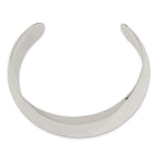 Sterling Silver 925 Women's Polished Engravable Cuff Bangle Bracelet