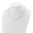 Diamond-Cut Cable Chain in Rose Gold-Plated Sterling Silver