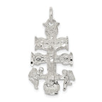 Sterling Silver 925 Cara Vaca Crucifix Pendant with Polished Finish and Anti-Tarnish