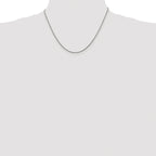 Polished Snake Chain Necklace in Sterling Silver, 1.2mm