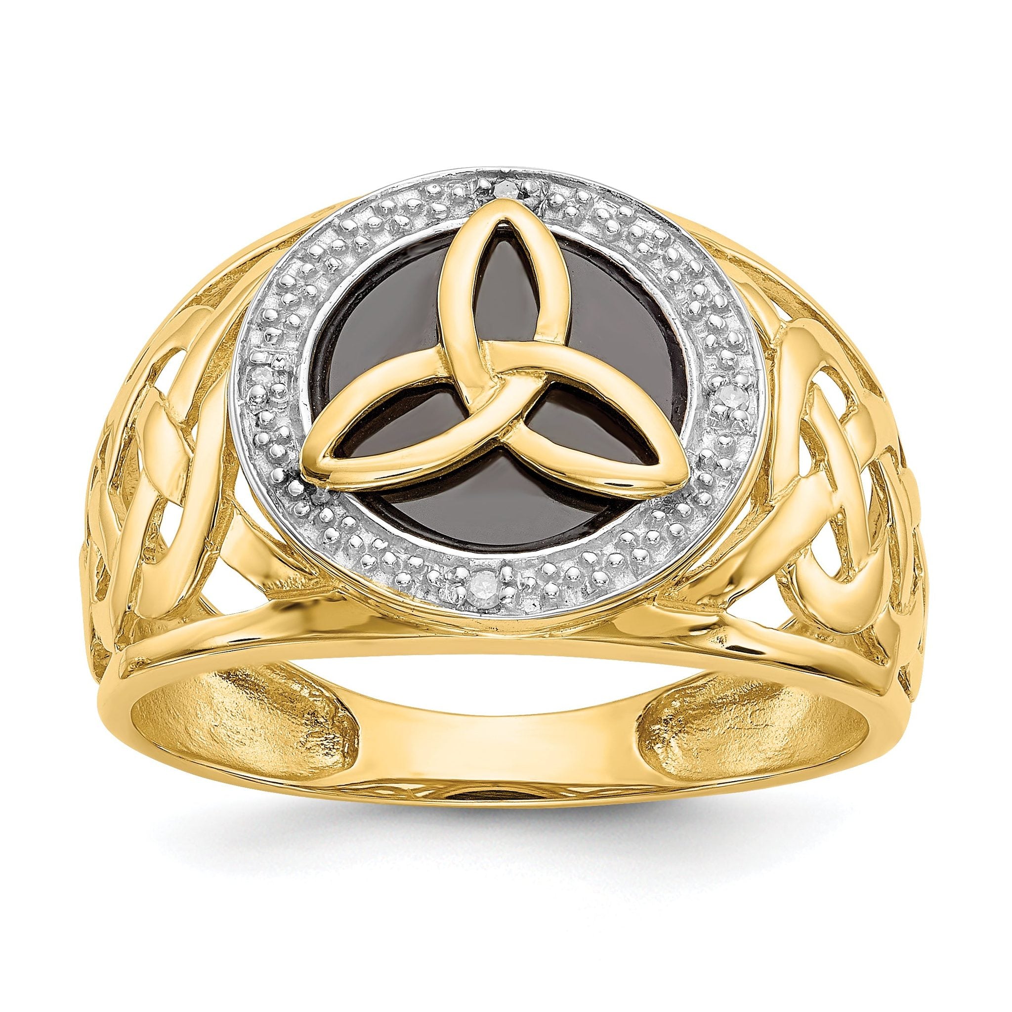 10K Two-tone 15 Heart Ring Main image