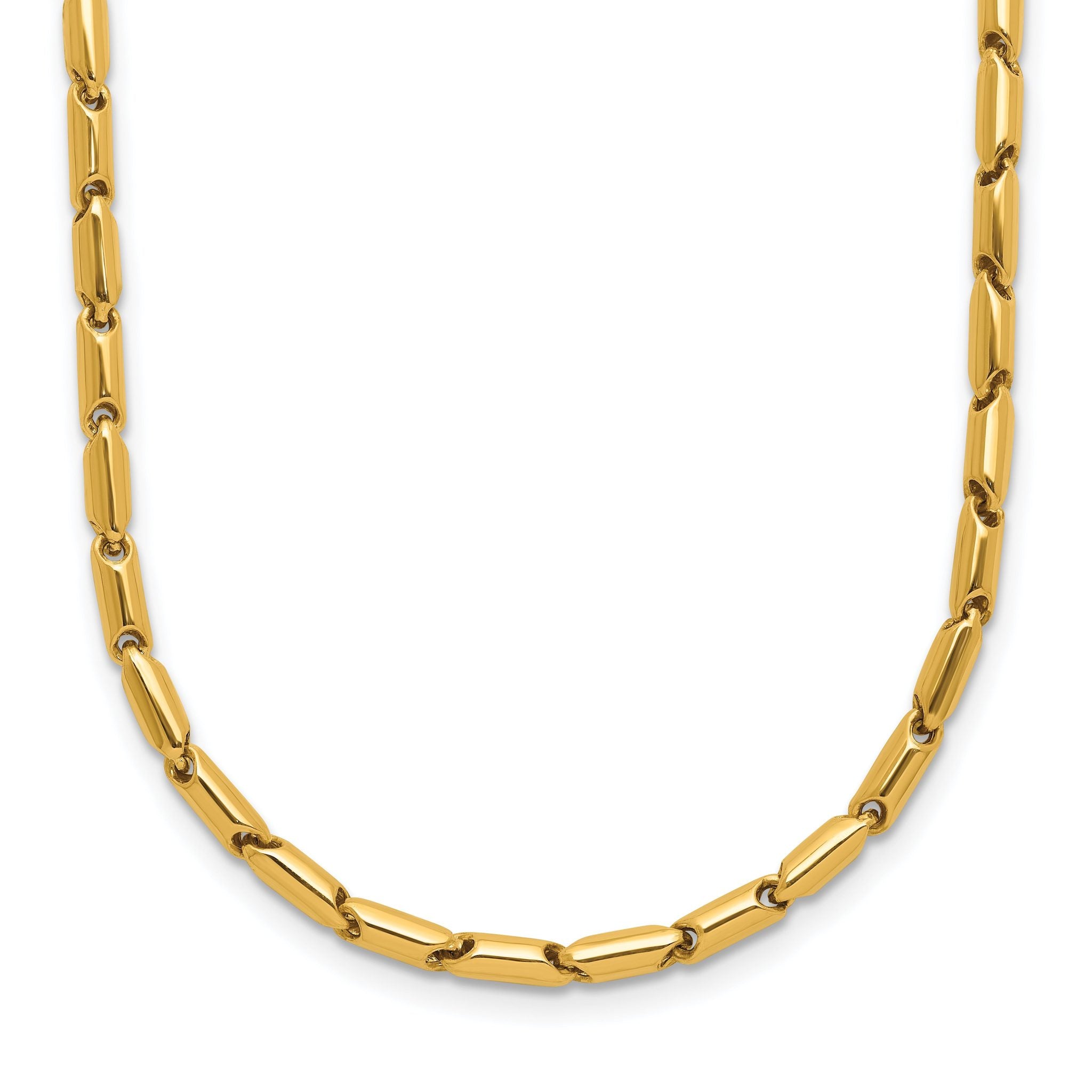 14K Polished Fancy Link Necklace Main image