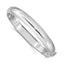 Sterling Silver 925 Hinged Bangle Bracelet with Diamond-Cut Polished Finish