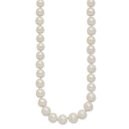 14k 7.5-9mm White Freshwater Cultured Pearl Graduated Necklace