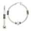 Sterling Silver Antiqued Hoop Earrings