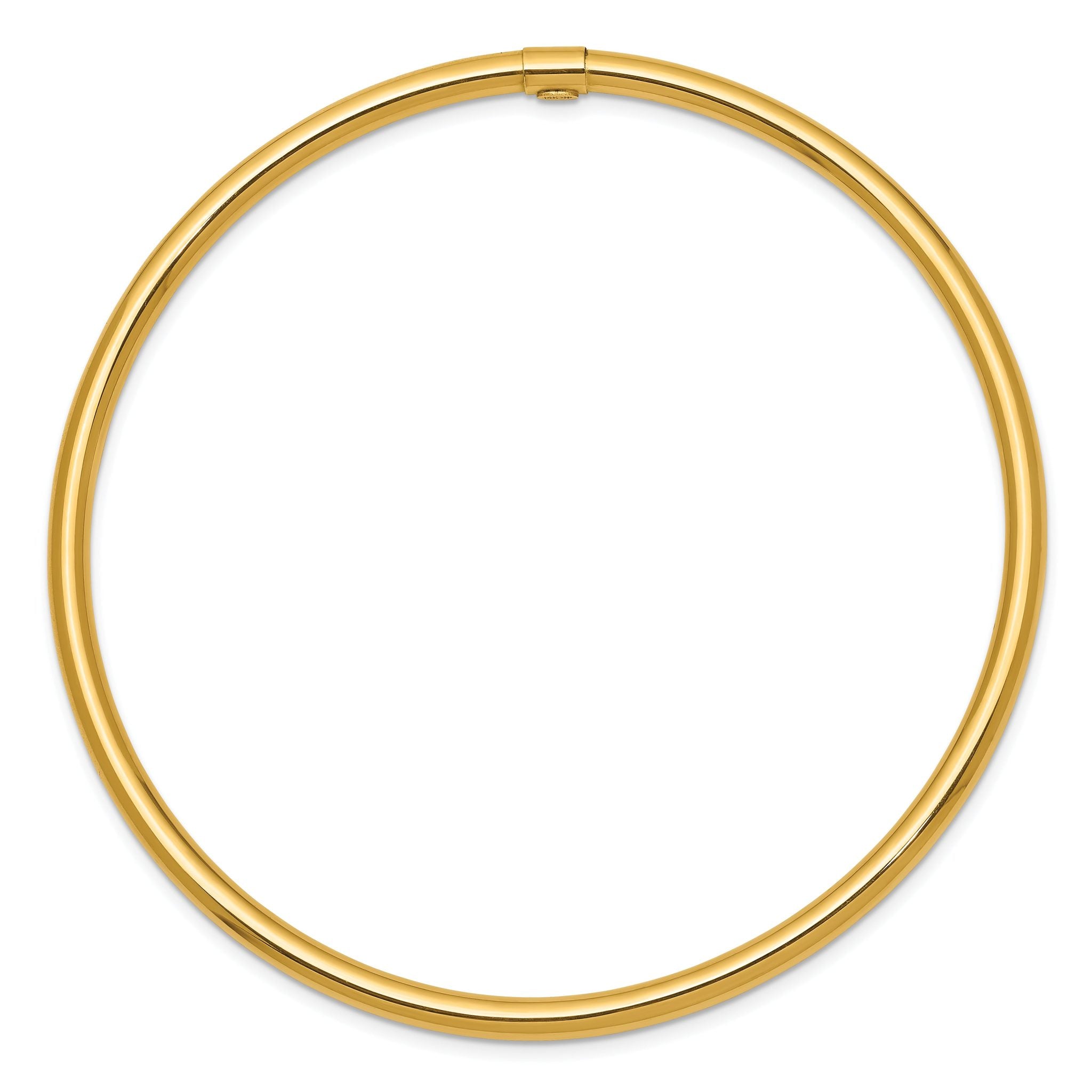 14K Gold Polished Slip-On Bangle for Women Secondary image