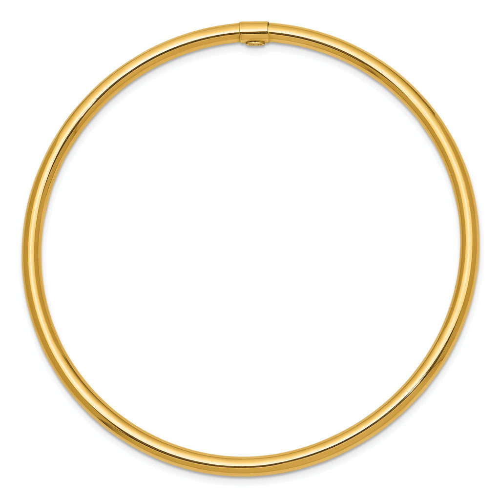 14K Gold Polished Slip-On Bangle for Women