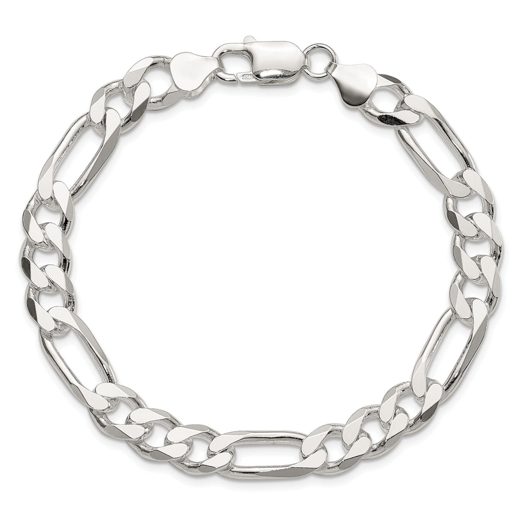 Figaro Chain in Sterling Silver, 8mm
