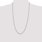 Rolo Chain Necklace in Sterling Silver, 3.5mm