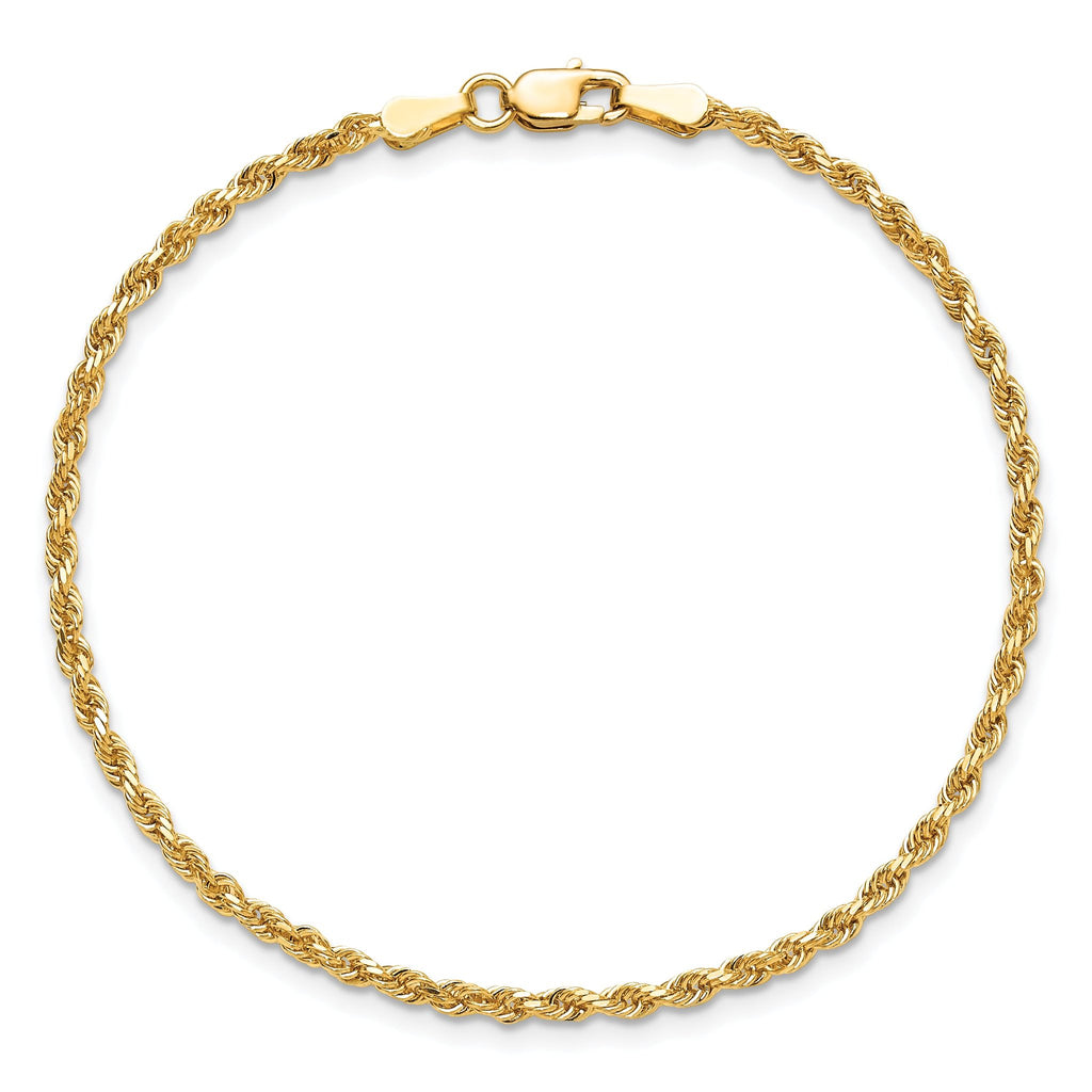 10K Yellow Gold 2.0mm Rope Chain