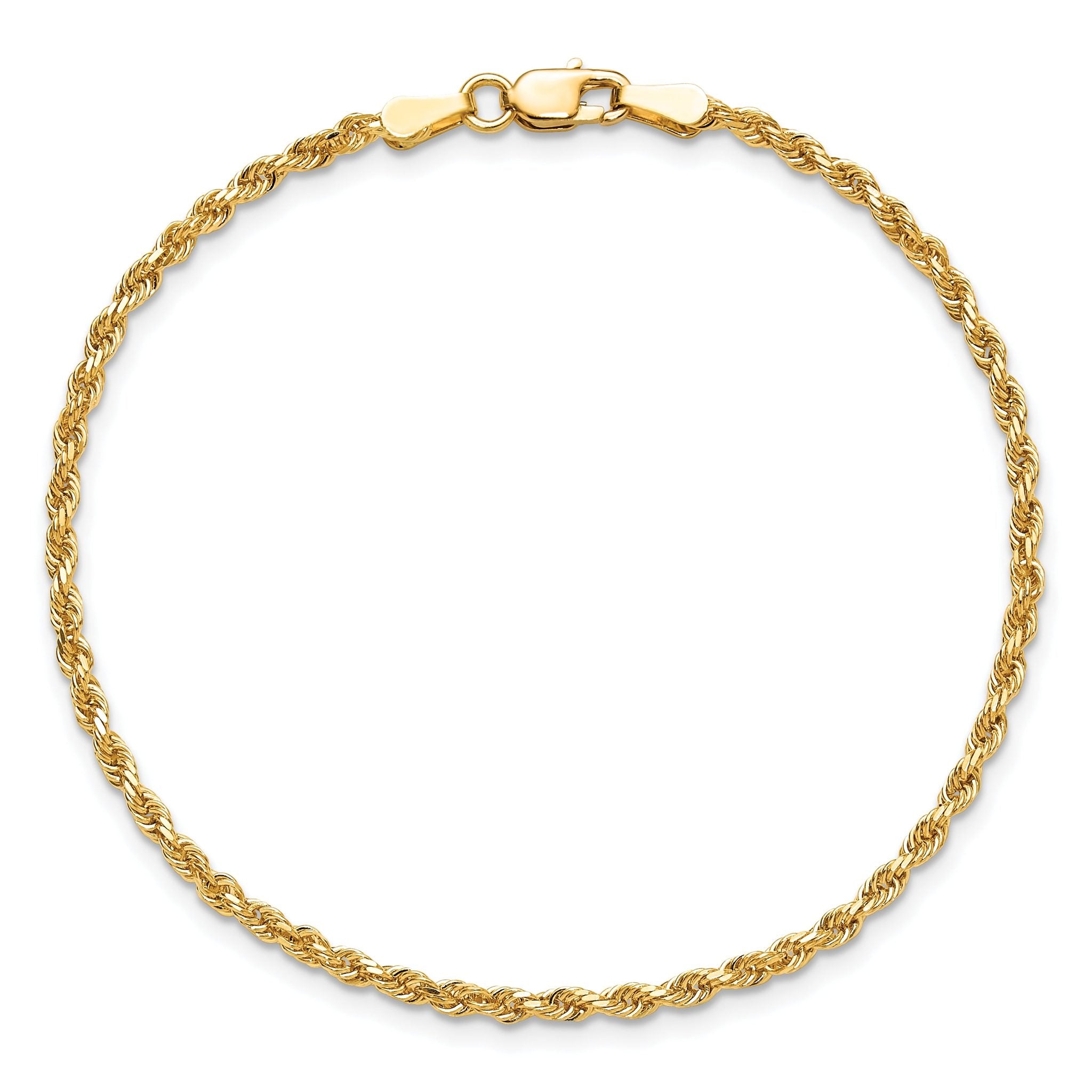 10K Yellow Gold 2.0mm Rope Chain