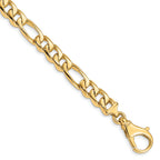 14K 8 inch 8.5mm Hand Polished Fancy Link with Fancy Lobster Clasp Bracelet