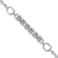 Sterling Silver Polished Fancy Byzantine Center 7.75 inch Bracelet