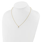 14k 1/3 carat Lab Grown Diamond VS/SI+ G+ Three Prong 18 inch Solitare Pendant Necklace