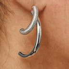 Sophia Jewelers Sterling Silver 925 D/C Drop Earrings with Polished Rhodium Finish
