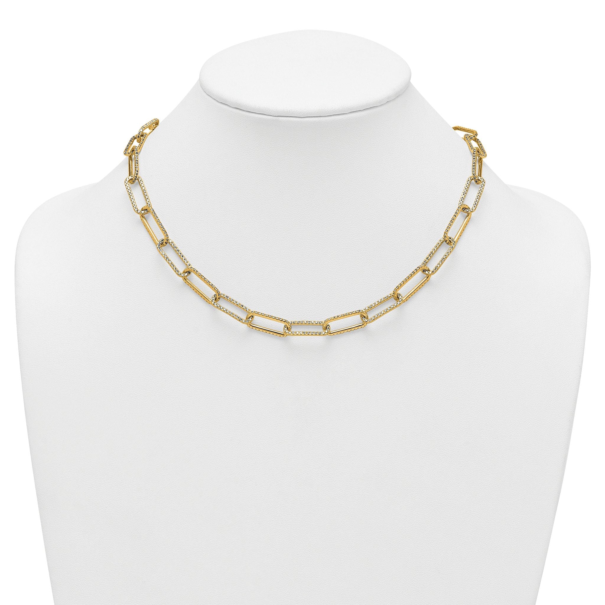 True Origin 14k 8 5/8 carat Lab Grown Diamond VS+ F+ 18 inch Link Necklace