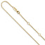 1.0mm 10K Yellow Gold D/C Open Franco Chain