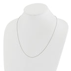 Adjustable Baby Box Chain in 14K White Gold, 0.55mm