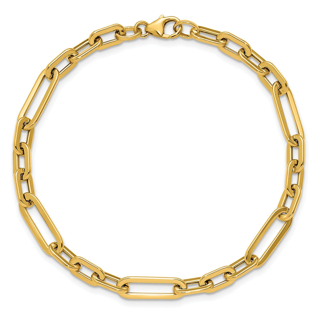 14K Polished Fancy Link Bracelet