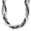 Sterling Silver Rhodium 5-6mm FWC Semi Round Pearl With 2in ext. Necklace