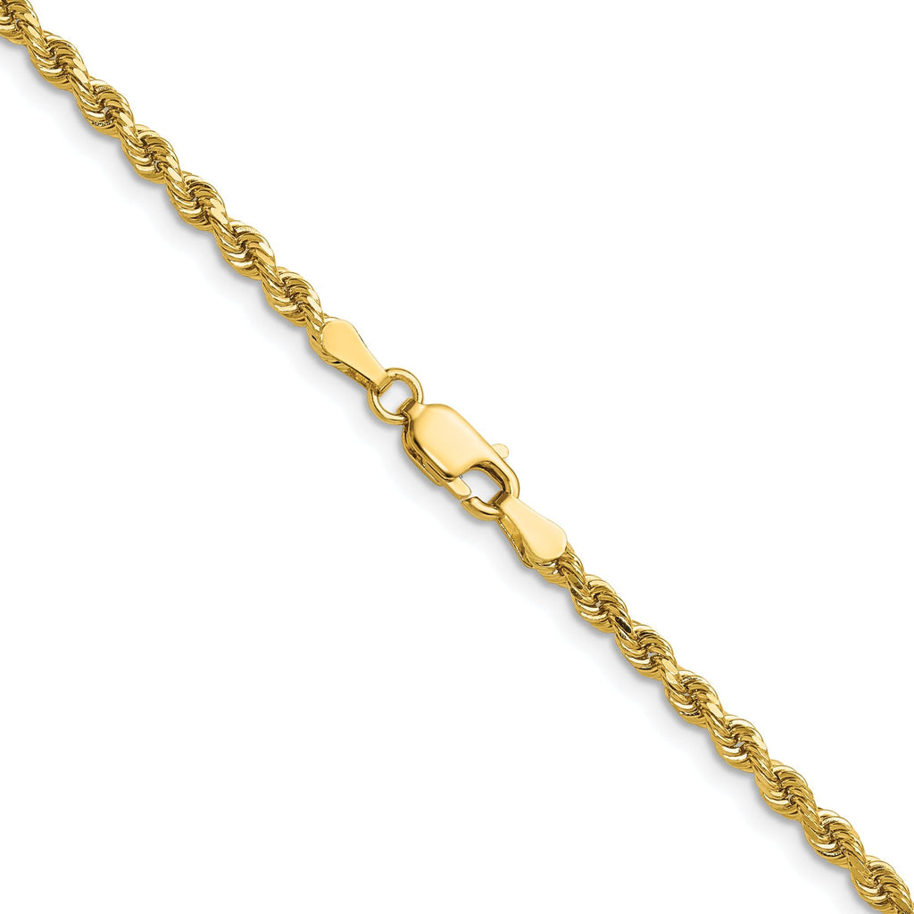 Diamond-Cut Rope Chain in 14K Yellow Gold, 2.75mm