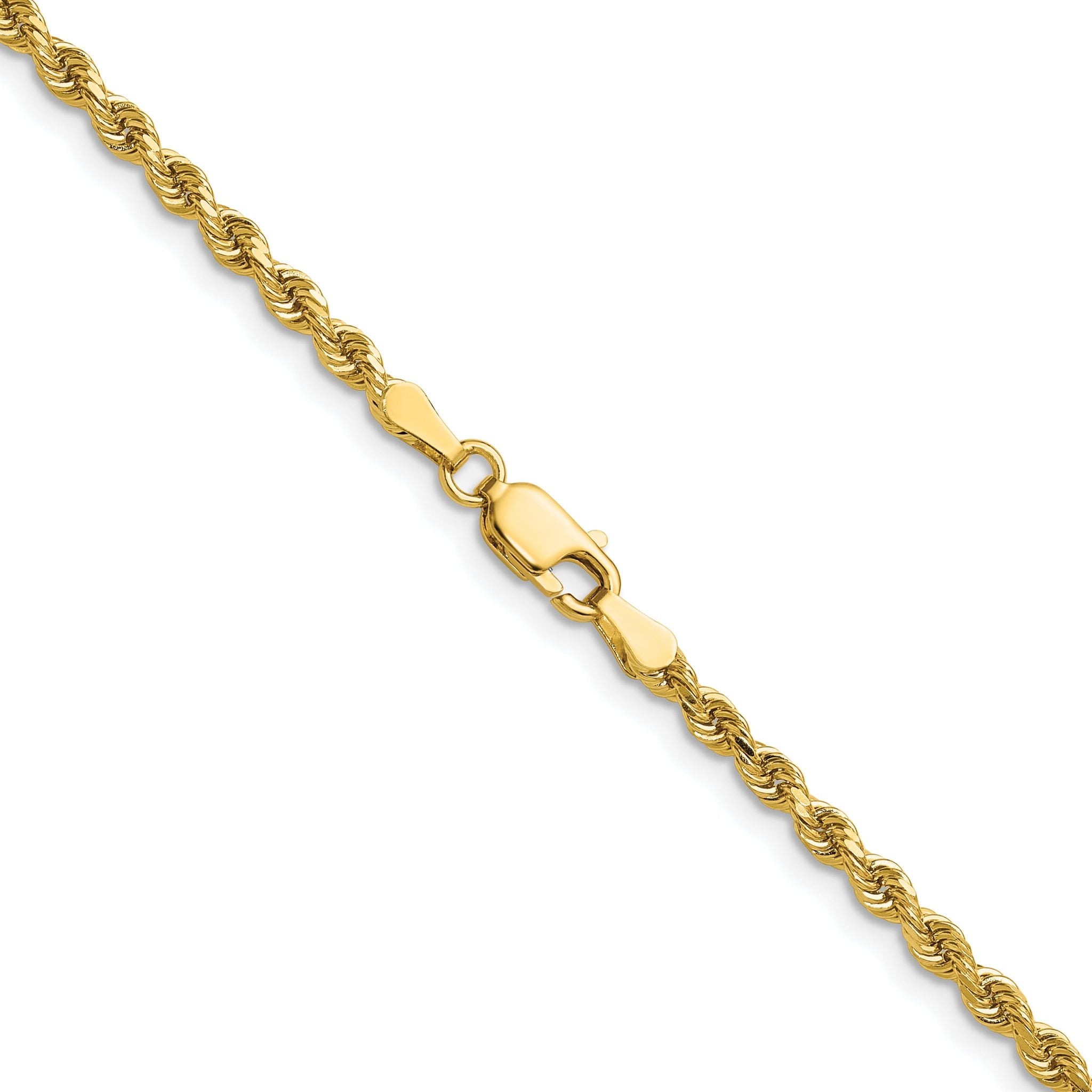 Diamond-Cut Rope Chain in 14K Yellow Gold, 2.75mm