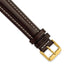 Oil-Tanned Watch Band in Dark Brown Leather, 20mm