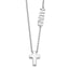 Sterling Silver Rhodium-plated FAITH With Cross Necklace