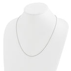 Diamond-Cut Wheat Chain in 14K White Gold, 1.2mm