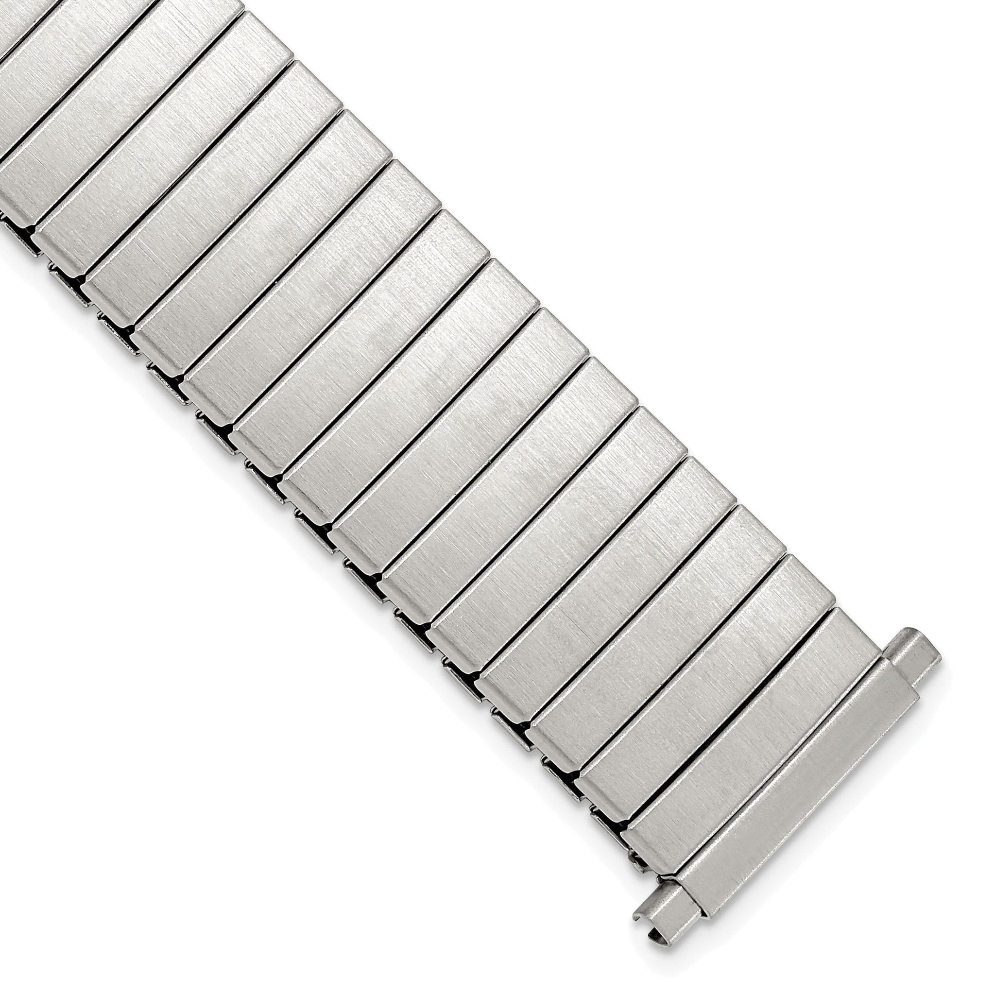 18-23mm Mens Satin Stainless Steel De-Flexo Expansion Link 6.75 inch Watch Band Main image
