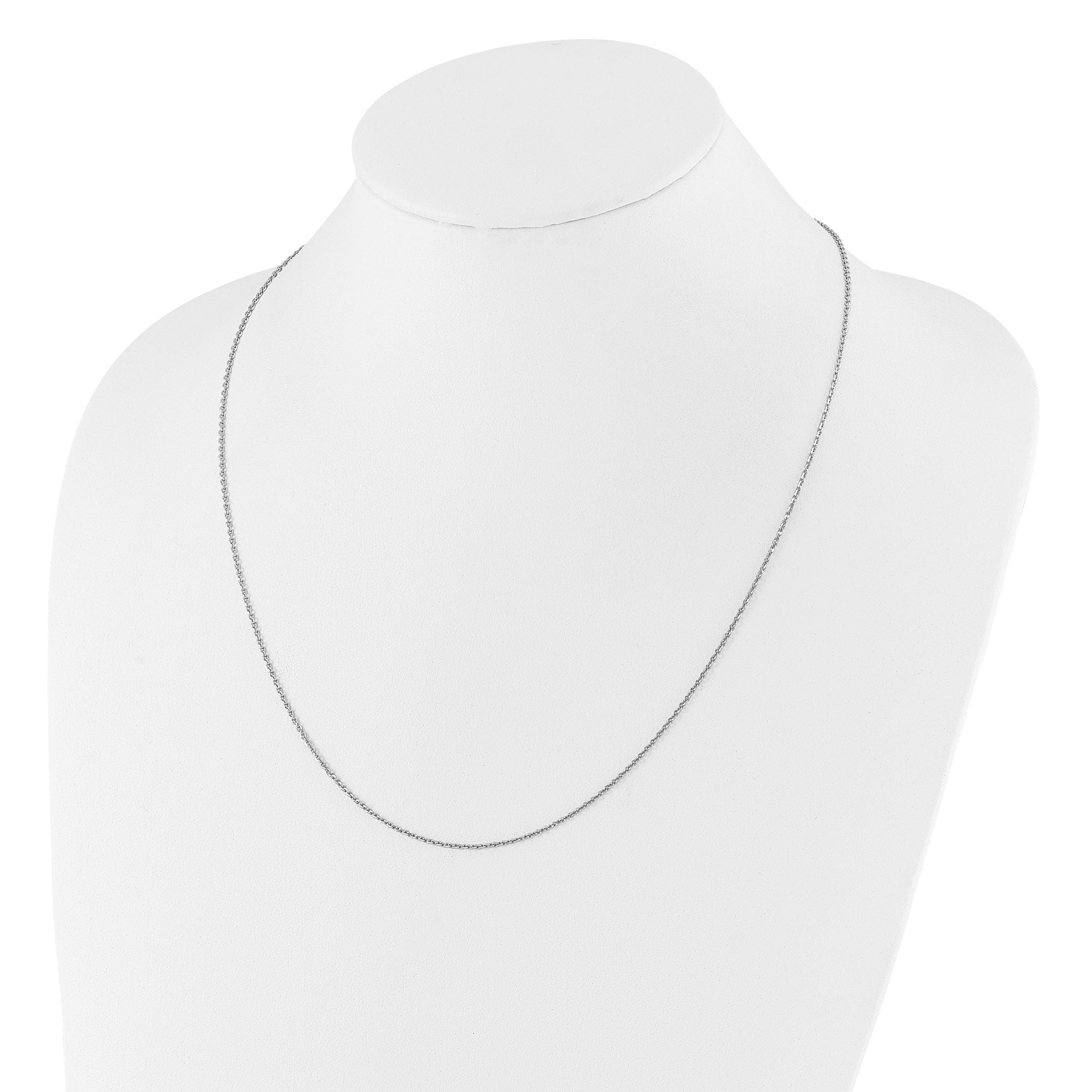 Adjustable Cable Chain Necklace in Sterling Silver