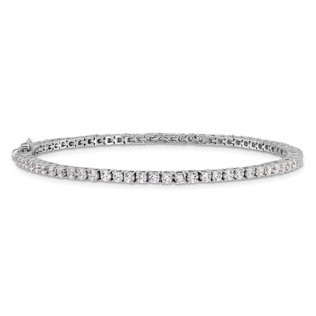 14k 4 3/8 carat Lab Grown Diamond VS/SI+ G+ 7.5 inch Tennis Bracelet