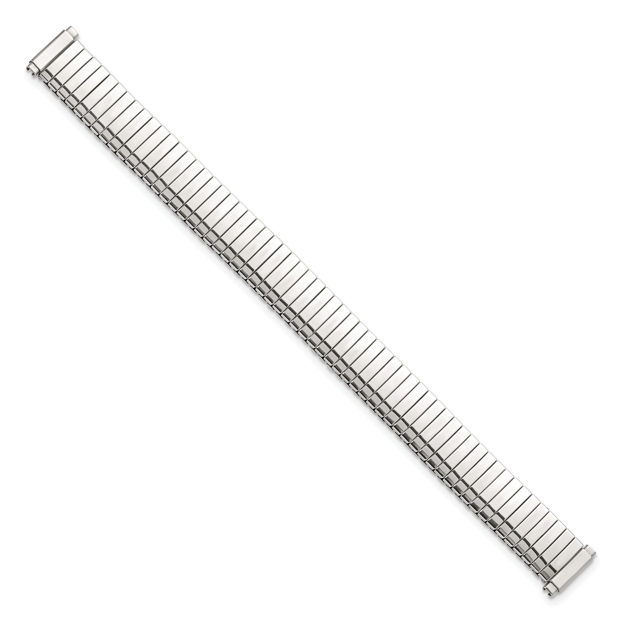 Thin Flexo Link Watch Band in Silver-Tone Stainless Steel Secondary image