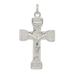 Sterling Silver 925 Latin Crucifix Pendant with Polished Anti-Tarnish Finish